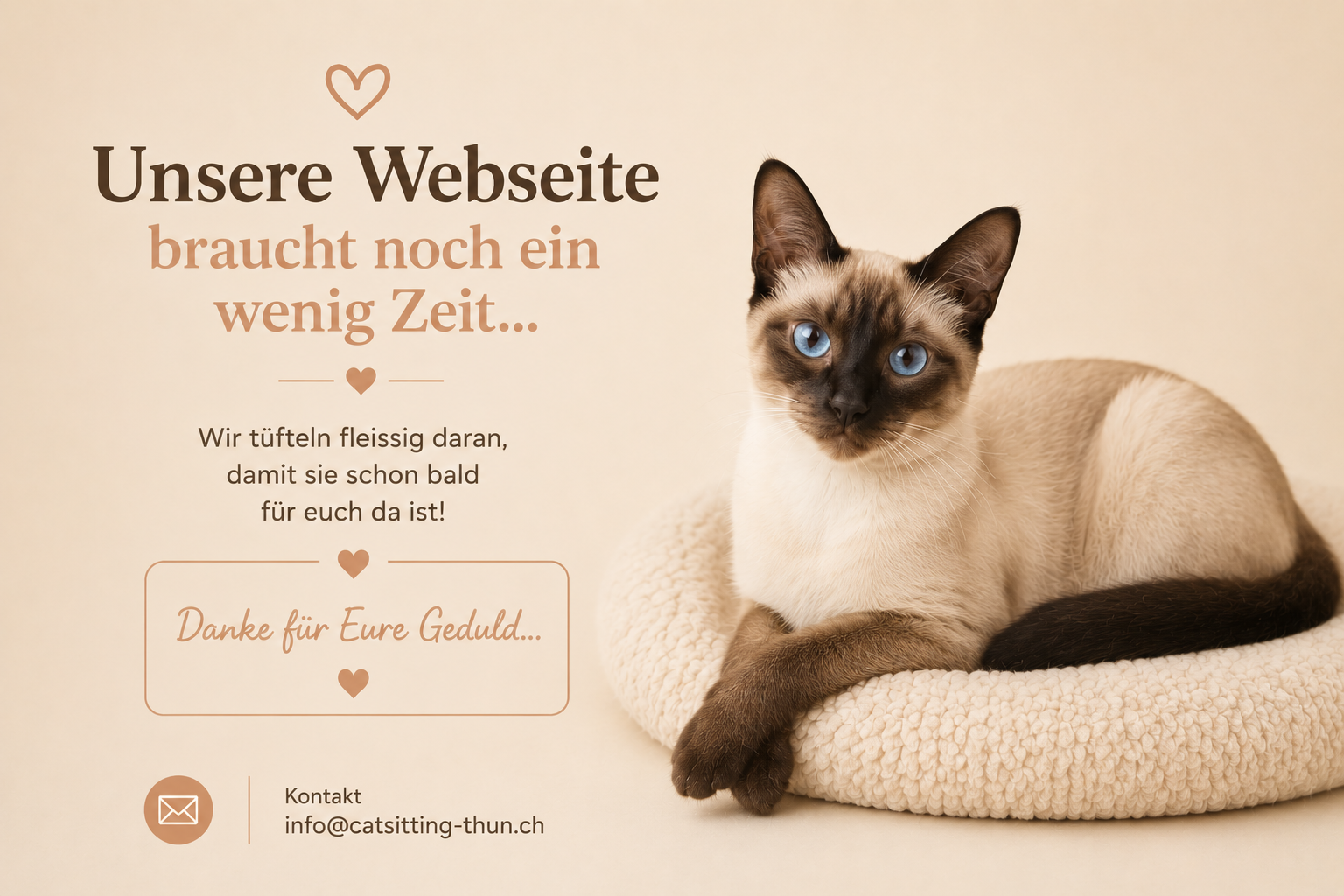 Unsere Webseite braucht noch ein wenig Zeit...